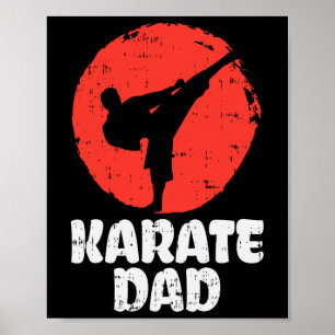 Karate-Vater Kämpfer japanische Kampfkunst Väter D Poster