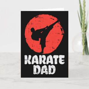 Karate-Vater Kämpfer japanische Kampfsportart Väte Karte