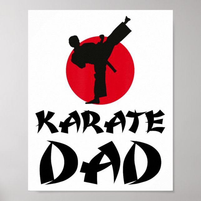 Karate Vater Martial Arts Poster (Vorne)