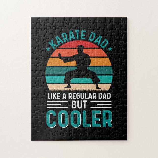 Karate Vater Puzzle (Vertikal)