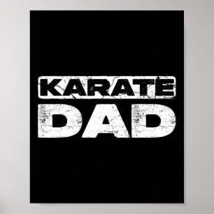 Karate-Vater-Shirt Männer Vatertag Karate-Vater Poster