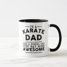 Karate-Vater-Tasse (Schwarzes)