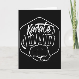 Karate-Vater-Trainer-Kämpfer-Gürtel-Kampfsport Karte