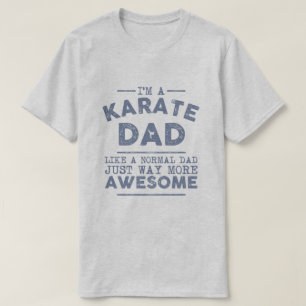 Karate-Vater Vintag (blau) T-Shirt