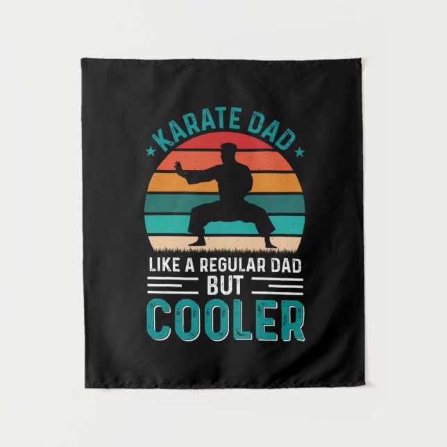 Karate Vater Wandteppich (Vorderseite)
