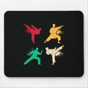 Karate Vintage Kampfkunst Kinder Kostümbildnerin Mousepad