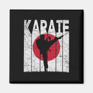 Karate Vintage Martial Arts Retro Karate Japanisch Magnet