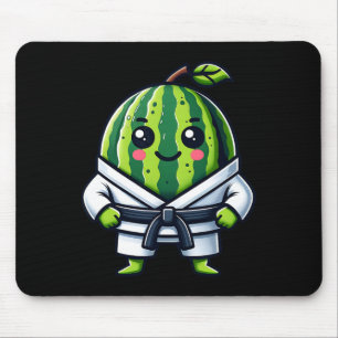 Karate Watermelon Champion Mousepad