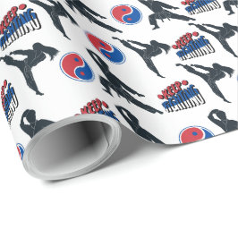 Karate Wrapping Paper Geschenkpapier
