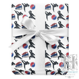 Karate Wrapping Paper Geschenkpapier