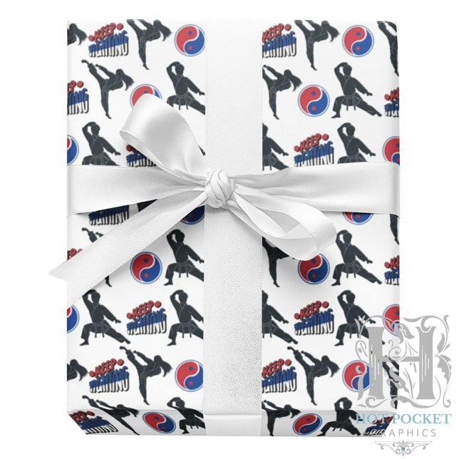Karate Wrapping Paper Geschenkpapier (Von Creator hochgeladen)