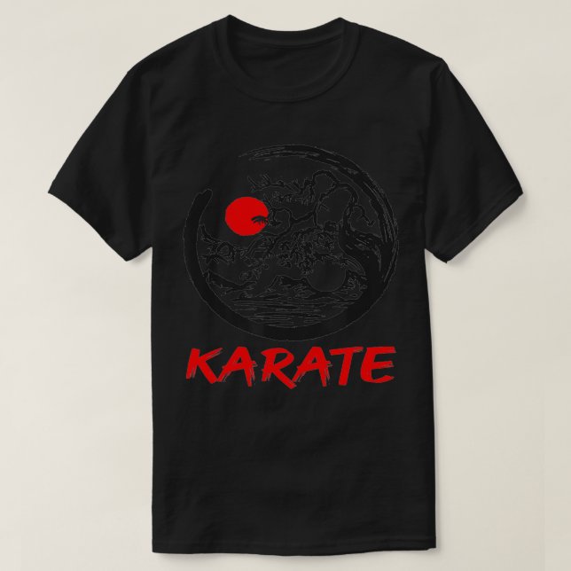 Karate Yin Yang bonsai tree  T-Shirt (Design vorne)