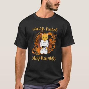 Karate-Zubehör Katze Jungen Kinder Mädchen Männer T-Shirt