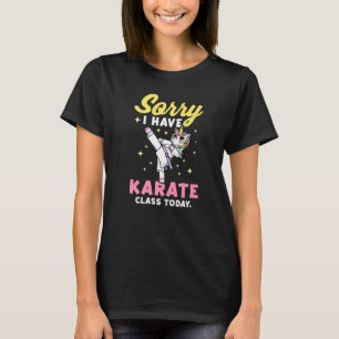 KarateFür Karate Students Girls Unicorn T-Shirt