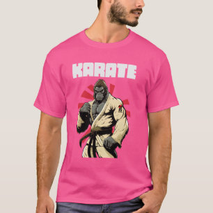 Karateka und Karate Gorilla T-Shirt