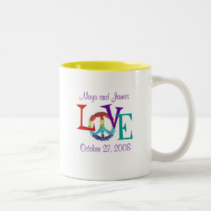 KarateKat Frieden-undLiebe Tasse