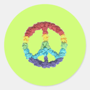 Karatekat-Grafikfriedensaufkleber Runder Aufkleber