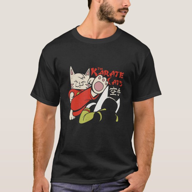 Karatekatze T-Shirt (Vorderseite)