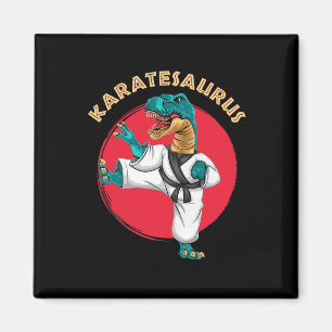 Karatesaurus Lustiger Karate Dinosaur  Magnet