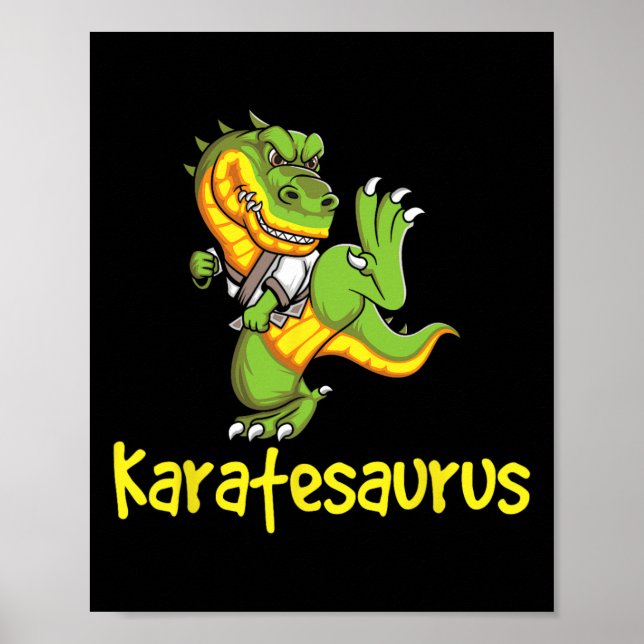 Karatesaurus - Selbstverteidigung der Kampfkünste  Poster (Vorne)