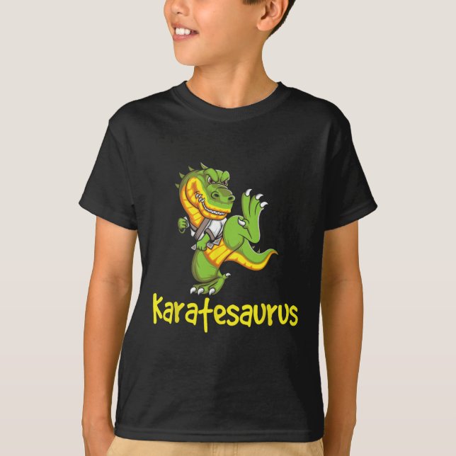 Karatesaurus - Selbstverteidigung der Kampfkünste  T-Shirt (Vorderseite)