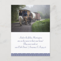 Karawane und Reiter auf Pferden Ankündigung über d