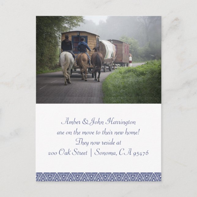 Karawane und Reiter auf Pferden Ankündigung über d (Vorderseite)