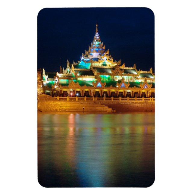 Karaweik-Palast, Rangun (Yangon), Birma, Myanmar Magnet (Vertikal)