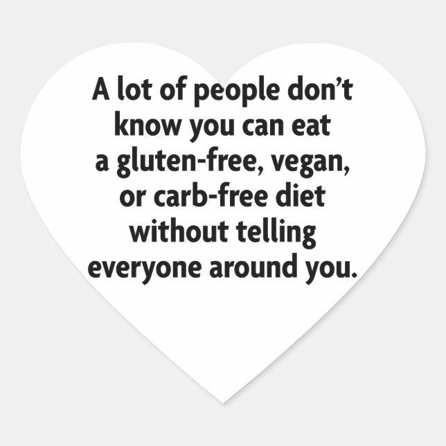 karbfrei Herz-Aufkleber (Vorderseite)