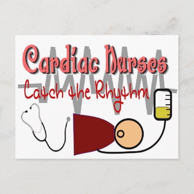 KARDIAC-NURSEN "FANGEN SIE DAS RHYTHM" POSTKARTE (Vorderseite)