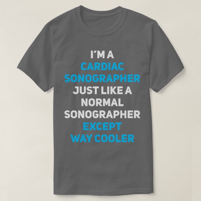 Kardiale Sonographin 2 T-Shirt (Design vorne)