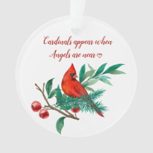 Kardinal Angels Erinnerung Personalisiertes Foto Ornament