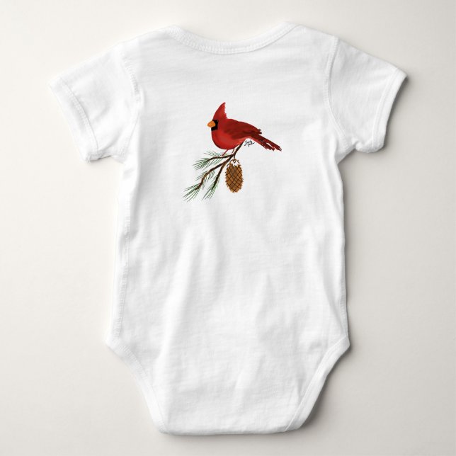 Kardinal Baby Strampler (Rückseite)