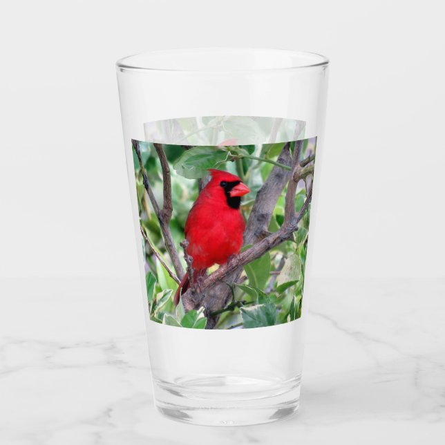 Kardinal - Backyard Bird Series - Shaker Glass Glas (Vorderseite)