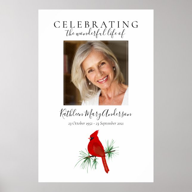 Kardinal Beerdigung Poster (Vorne)