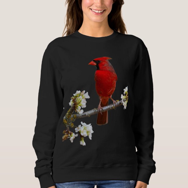 KARDINAL Best HD Northern Kardinal Bird Red Cardin Sweatshirt (Vorderseite)