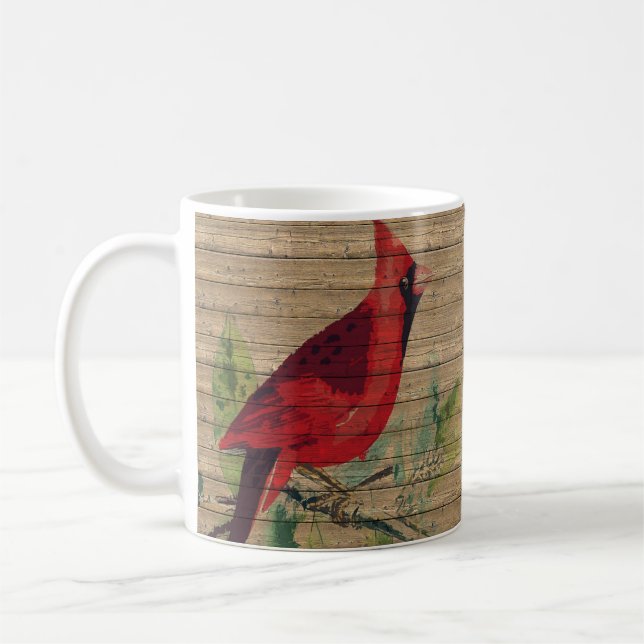 Kardinal Bird Design Coffee Tasse Cup (Links)