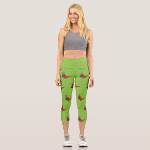 Kardinal Bird Liebe Paarung von Anrufen Capri Leggings