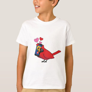 Kardinal Bird Liebe Paarung von Anrufen T-Shirt