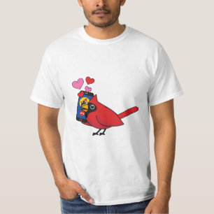 Kardinal Bird Liebe Paarung von Anrufen T-Shirt