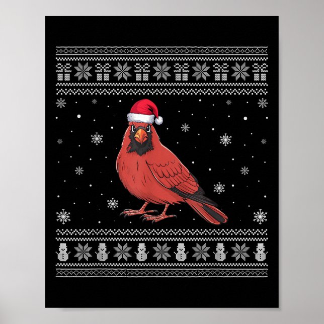 Kardinal Bird Liebhaber Männer Frauen Weihnachten  Poster (Vorne)