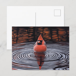 Kardinal Bird macht Bath Postkarte