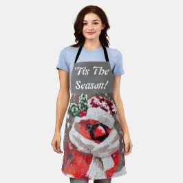 Kardinal Bird Scarf & Hat zu Weihnachten Schürze