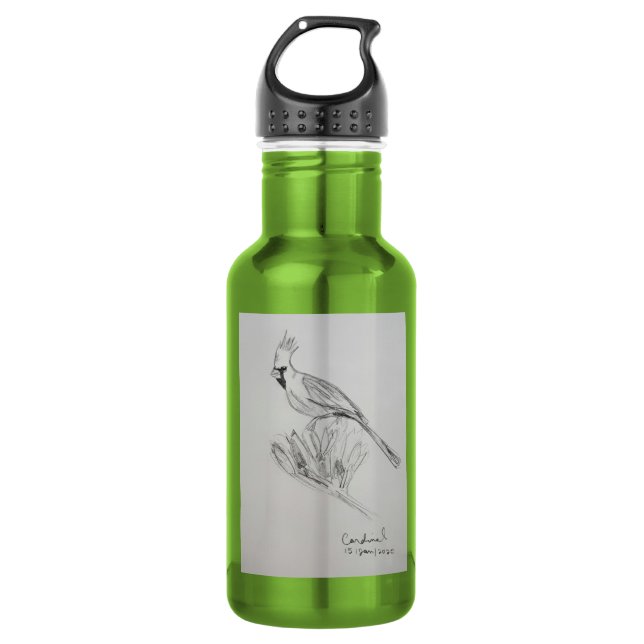 Kardinal Bird Water Flasche Edelstahlflasche (Vorderseite)
