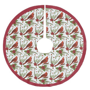 Kardinal-Bürsten-Polyester-Weihnachtsbaum-Unterlag Polyester Weihnachtsbaumdecke