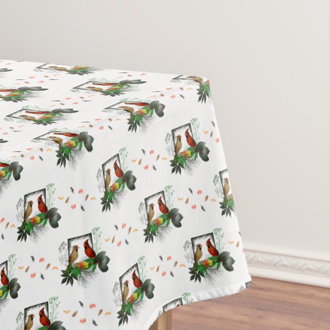 Kardinal Corner Tablecloth (Farbe auswählen) Tischdecke (Beispiel)