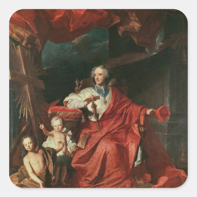 Kardinal de Bouillon Opening Quadratischer Aufkleber (Vorderseite)