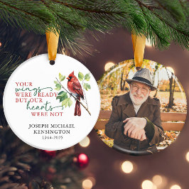 Kardinal Erinnerung Memorial Keepake Foto Keramik Ornament