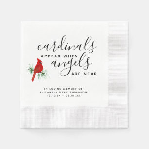 Kardinal Erinnerung Napkins Tribut Serviette