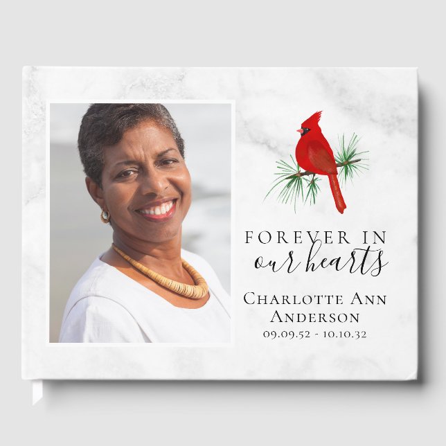 Kardinal Erinnerung Tribut Gästebuch (Vorderseite)